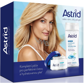 Astrid Moisture Time Ochranný hydratačný denný a nočný krém 50 ml + Fresh Skin Osviežujúce čistiace micelárna voda 200 ml, kozmetická sada