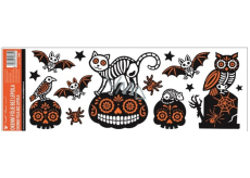 Okenné fólie bez lepidla s glitrami Halloween 59 x 21 cm č. 3