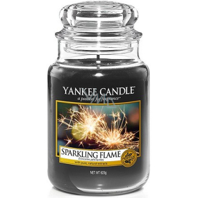 Yankee Candle Sparkling Flame - Žiarivý plamienok vonná sviečka Classic veľká sklo 623 g