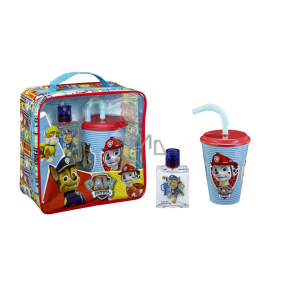 Paw Patrol Tlapková patrola Toaletná voda pre deti 50 ml + kelímok na pitie so slamkou, darčeková sada