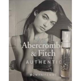 Abercrombie & Fitch Authentic Woman toaletná voda 2 ml s rozprašovačom, vialka