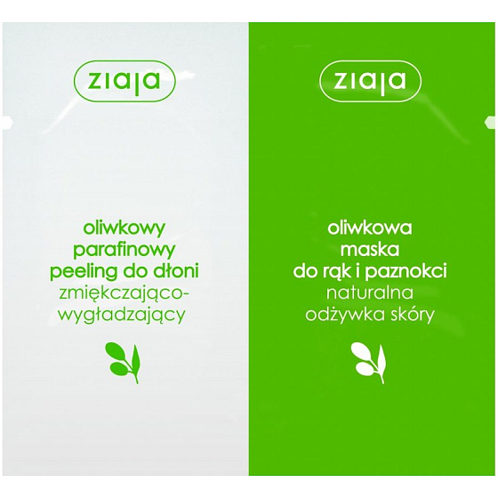 Ziaja Oliva parafínový peeling na ruky 7 ml + maska na ruky 7 ml, sachet