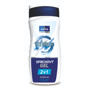 Alpa Sport Star Refresh 2v1 osviežujúci sprchový a vlasový gél s vôňou mentolu 300 ml