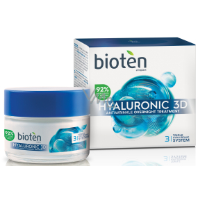 Bioten Hyaluronic 3D nočný krém proti vráskam 50 ml