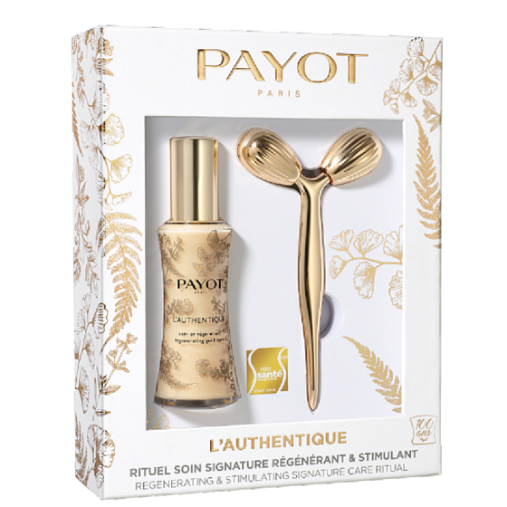 Payot L Authentique regeneračná zlatá starostlivosť pre posilnenie prirodzenej regeneračné schopnosti a odhalenie krásy v akomkoľvek veku 50ml + Zlatý masážny valček, relaxačné zlatá starostlivosť limitovaná edícia darčekový set 2020