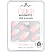 Essence French Manicure Click & Go Nails umelé nechty 02 Babyboomer Style 12 kusov