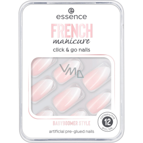 Essence French Manicure Click & Go Nails umelé nechty 02 Babyboomer Style 12 kusov