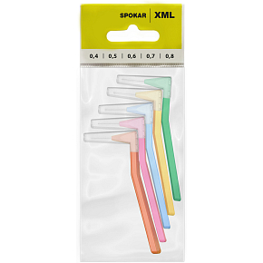Spokar XML medzizubné kefky, sada veľkostí 0,4 – 0,8 mm, 5 ks