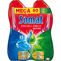 Somat Excellence Duo gel do umývačky riadu, 2× 540 ml, 60 dávok