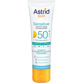 Astrid Sun OF 50+ Sensitive pleťový krém na opaľovanie, 50 ml