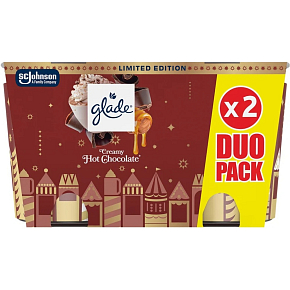 Glade vonné svíčky Krémová horúca čokoláda 2 × 112 g Glade vonné svíčky Krémová horúca čokoláda 2 × 112 g