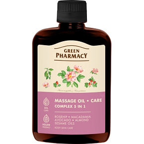 GREEN PHARMACY MASÁŽNY OLEJ KOMPLEX 5V1 200 ML 7088 GREEN PHARMACY MASÁŽNY OLEJ KOMPLEX 5V1 200 ML 7088