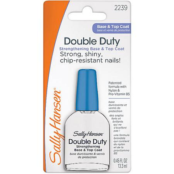 Sally Hansen Double Duty posilňujúci podkladový a vrchný lak na nechty 13,3 ml