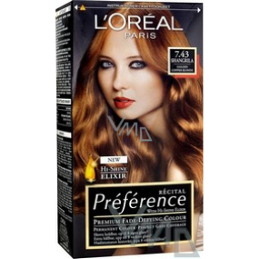 Loreal Paris Préférence recitál farba na vlasy 7.43 / K2 shangrilla medená blond