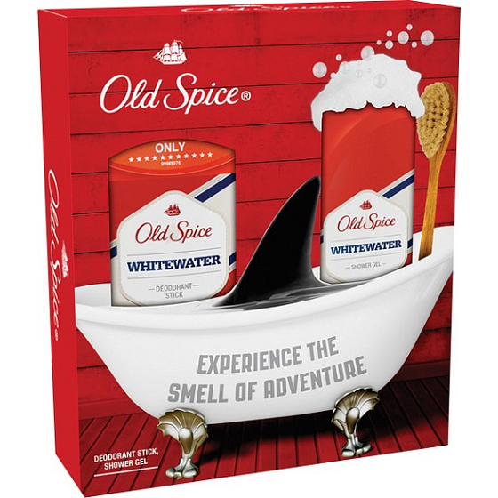 Old Spice White Water dezodorant stick pre mužov 60 ml + sprchový gél 250 ml, kozmetická sada