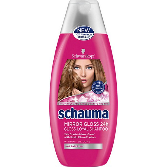 Schauma Mirror Gloss 24h šampón pre vlasy bez lesku 250 ml