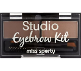 Miss Sporty Studio Eyebrow Kit set na obočie 001 Medium Brown 2,4 g