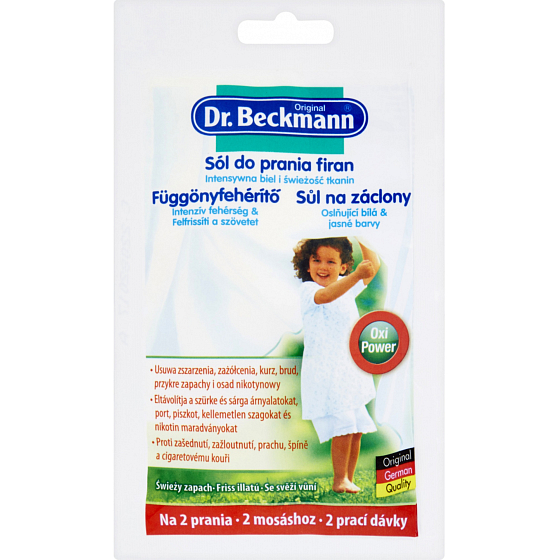 Dr. Beckmann Soľ na záclony 80 g