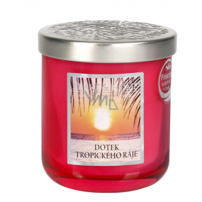 Heart & Home Dotyk tropického raja Sójová vonná sviečka stredná horí až 30 hodín 110 g