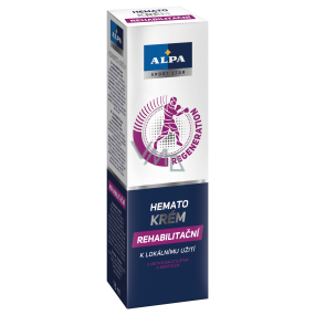 Alpa Sport Star Regeneration Hemato krém rehabilitačný urýchľuje liečbu pomliaždenín a podliatin 75 ml