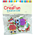 CreaFun Drevené gombíky Sova mix farieb 3,2 cm 15 kusov