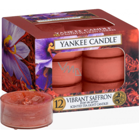 Yankee Candle Vibrant Saffron - Žijúca šafrán vonná čajová sviečka 12 x 9,8 g