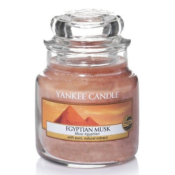 Yankee Candle Egyptian Musk - Egyptské pižmo vonná sviečka Classic malá sklo 104 g
