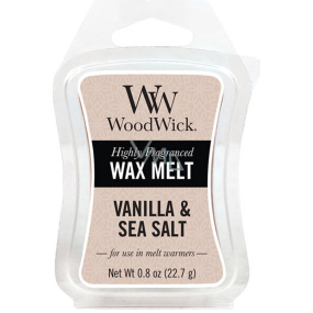 Woodwick Vanilla & Sea Salt - Vanilka a morská soľ vonný vosk do aromalampy 22.7 g