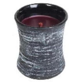 Woodwick Black Cherry - Čierna čerešňa Collection Premium vonná sviečka s dreveným knôtom a viečkom sklo malá 85 g
