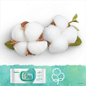 Pampers Pure Aqua vlhčené obrúsky z bio bavlny, bez alkoholu a parfumácie pre deti 3 x 48 kusov
