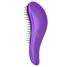 Dtangler Detangling Brush Kefa pre ľahké rozčesanie vlasov 18,5 cm Metalic Purple metalický fialový