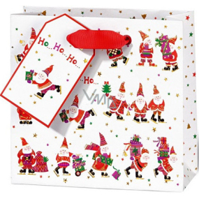 BSB Luxusná darčeková papierová taška 14,5 x 15 x 6 cm Santa VDT 002 CD