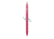 Spoko Flora guľôčkové pero, ružové, modrá náplň, 0,5 mm
