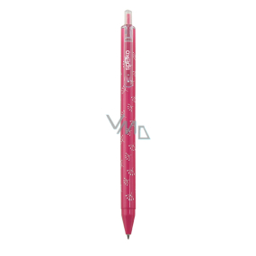 Spoko Flora guľôčkové pero, ružové, modrá náplň, 0,5 mm