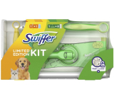 Swiffer 2v1 Kit mop + náhradné prachovka na podlahu 8 kusov + násada malá + prachovka 1 kus, sada