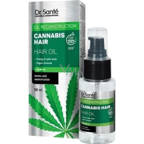 Dr. Santé Cannabis Hair olej na vlasy pre slabé a poškodené vlasy s konopným olejom 50 ml
