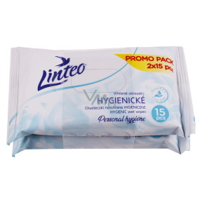 Linteo vlhčené hygienické vložky na každodenné použitie 2 x 15 kusov