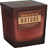 Heart & Home Nature Jantárová sviečka s vôňou dreva a vetiveru, veľké sklo, doba horenia až 40 hodín 210 g