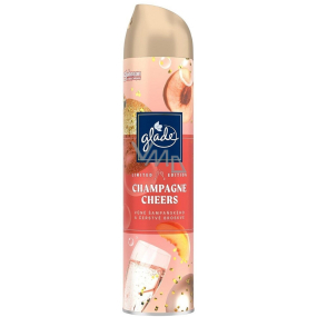 Glade Champagne Cheers s vôňou šampanského a sviežej broskyne v spreji na osvieženie vzduchu 300 ml