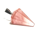 Krištáľ ružový Kyvadlo prírodný kameň 2,2 cm, kameň kameňov