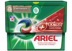 Ariel Extra Clean Power univerzálne pracie gélové kapsuly 14 kusov
