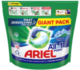 Ariel All in 1 Pods Gélové kapsuly Mountain Spring na pranie bielej a svetlej bielizne 72 kusov