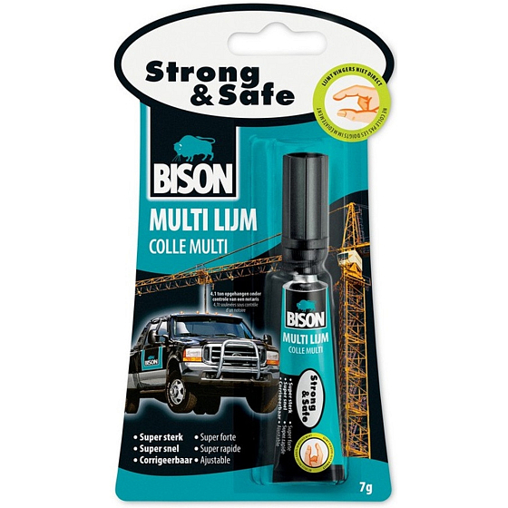 Bison Strong & Safe silné univerzálne lepidlo 7ml/g