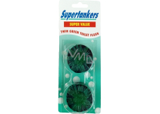 Supertankers Twin Green WC tablety do nádrží 2 x 50 g zelené