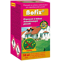 AgroBio Bofix Herbicid trojkombinácia účinných látok na hubenie dvojklíčnolistových burín v trávnikoch 50 ml