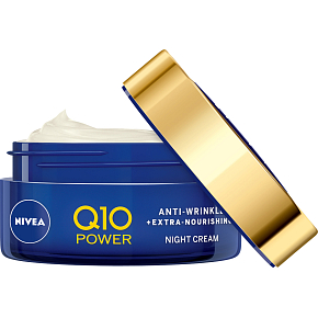 Nivea Q10 Power nočný krém proti vráskam, 50 ml