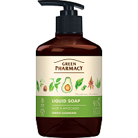 Green Pharmacy Aloe vera a avokádo tekuté krémové mydlo s dávkovačem 460ml