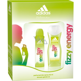 Adidas Fizzy Energy deodorant sprej 150 ml + sprchový gél 250 ml, kozmetická sada