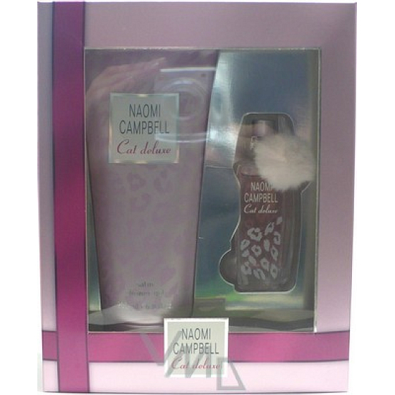 Naomi Campbell Cat Deluxe toaletná voda 15 ml + sprchový gél 20 ml, darčeková sada