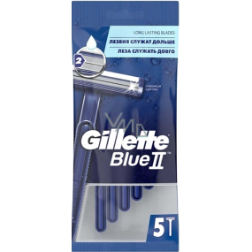 Gillette Blue II holiace strojčeky 2 čepele pre mužov 5 kusov